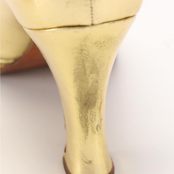Chanel Gold Pumps Sz 8 (Sz 39) - Picture 6 of 6